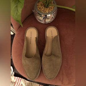 Lucky brand women’s tan size 7 mules